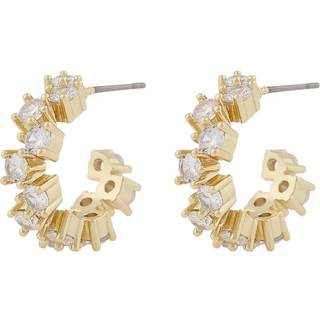 Snö Of Sweden Envy Small Oval Earring Gold/Clear Onesize