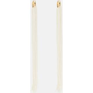 Jil Sander Fringed hoop earrings - gold - One Size