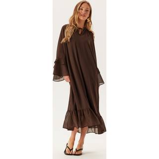 Objgina L/S RE V-NECK MIDI DRE