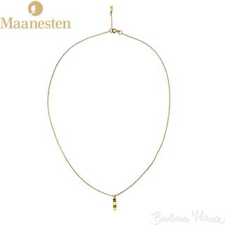 Maanesten Molly halskæde i forgyldt sterlingsølv - 2647A