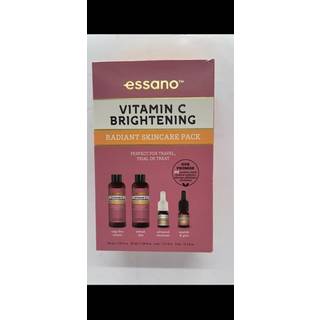 Essano Vitamin C Hudpleje St Radiant Skincare Pack med Gel Face Cleanser (40ml) Exfoliating Face Scrub (40ml) Facial Serum (3ml) SPF15 Moisturiz