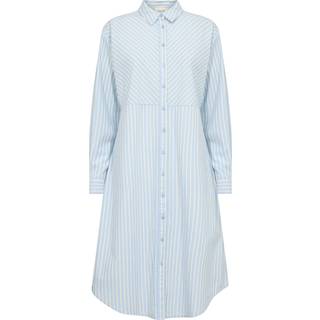 Cream Crnadela Shirt Dress Kjoler 10613343 Clear Blue Stripe (34)