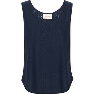 Cream Crmianna Pointelle Top Toppe & T-Shirts 10613769 Navy Blazer (MEDIUM)