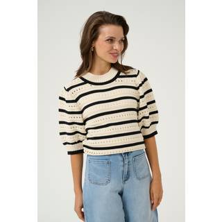 Kaffe KAevelyn Pullover - Natur - Str S - Damer
