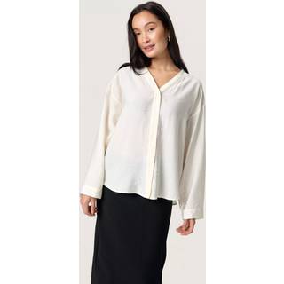 Soaked In Luxury Slleodora Shirt Blouse Bluser 30408093 Whisper White (XLARGE)