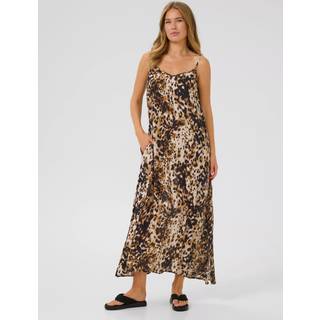 Kaffe Kathora Amber Singlet Dress Kjoler 10510045 Leopard Print (38)