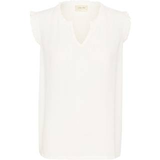 Cream Crventa Frill Blouse Bluser 10613869 Snow White (40)