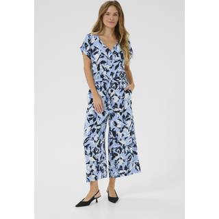 Kaffe Kamira Plain Weave Jumpsuit Pr Bukser 10509830 Blue Flower Print (40)