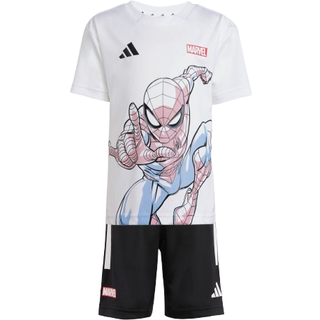 ADIDAS MARVEL SPIDER-MAN T-SHIRT SÆT - White / Black - 128