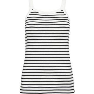 Kaffe Kaliddy Tank Top Toppe & T-Shirts 10509814 Chalk/Black Stripe (XXLARGE)