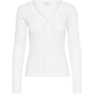 Kaffe Kaviba Pointelle Cardigan Strik 10552388 Chalk (SMALL)