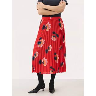 Part Two Priyankapw Sk Nederdele 30309261 Mars Red Blurred Flower (36)
