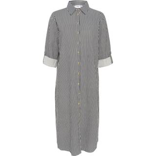 Saint Tropez Zalindasz Stripe Shirt Dress Kjoler 30513888 Ice Nightsky Stripe (LARGE)