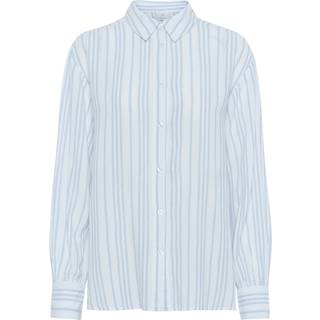 Kaffe Kamilia Shirt Bluser 10510255 Chalk/Soft Chambray Stripe (40)