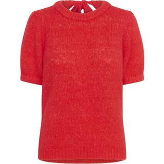Kaffe Kaemilie Bow Pullover Strik 10552384 Hibiscus (SMALL)