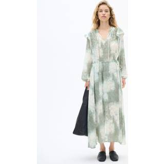Inwear Cielleiw Long Dress Kjoler 30110493 Green Illuminating Florals (42)