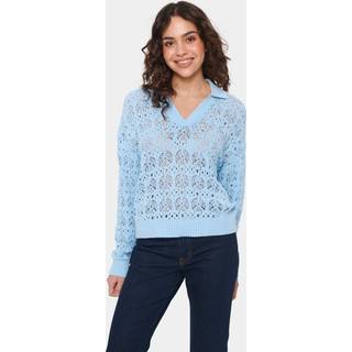 Saint Tropez JunaSZ Pullover - Blå - Str L - Damer
