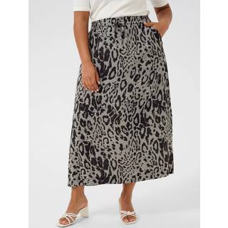 Kaffe Curve Kcmille Skirt Nederdele 10583100 Moonstruck / Black Animal (46)