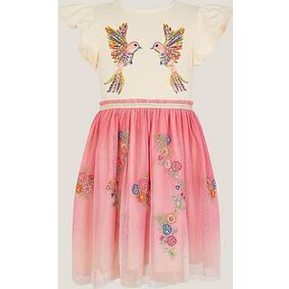 Monsoon Monsoon Ombre-udsmykket diskokjole med kolibriTryk - 134140cm