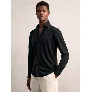 Reiss Reiss Black Voyager Long-Sleeve Travel Shirt - 2X-Large