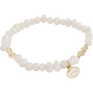 Snö Of Sweden Brittany Elastic Bracelet Gold/White Onesize