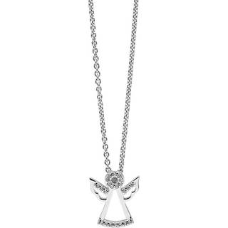 Engel halskæde i sølv med cubic zirkonia