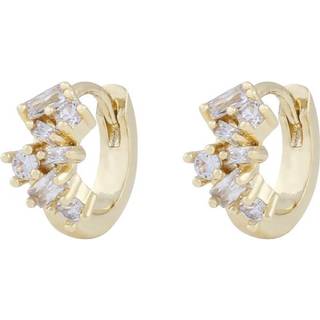 Snö Of Sweden Envy Small Irregular Earring Gold/Clear Onesize