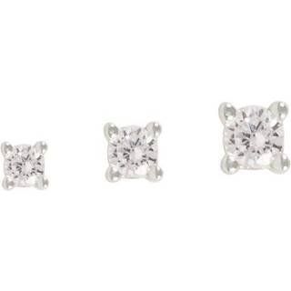 Snö Of Sweden Siri Mini Earring Set Silver/Clear