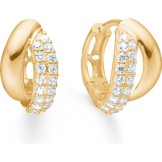 Mads Z Celia øreringe i 8 kt guld med cubic zirkonia