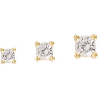 Snö Of Sweden Siri Mini Earring Set Gold/Clear