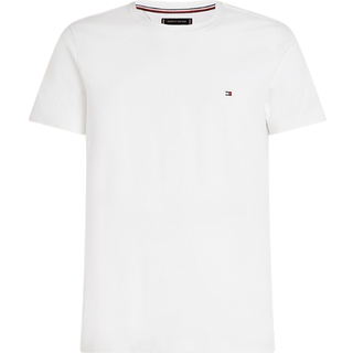 Tommy Hilfiger Tommy Hilfiger White Cream Slim Fit Core Stretch Crew Neck T-Shirt