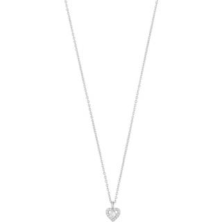 Snö Of Sweden Nisi Heart Pendant Necklace Silver 42cm