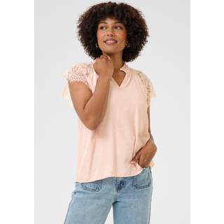 Cream Crnola Lace Blouse Bluser 10611693 Sepia Rose (44)