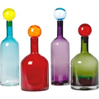 POLSPOTTEN Decorative Objects - 'Bubbles & Bottles' multi mix, set of four in multicolor Glass