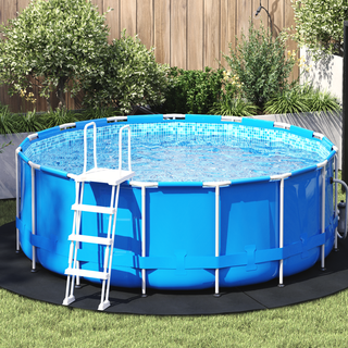 Pool Bundark Sort Ø 244 cm Polyester geotekstil