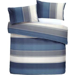 Fusion Fusion Blue/Beige Betley Duvet Cover and Pillowcase Set