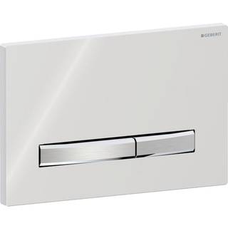 GEBERIT SIGMA50 betjeningsplade dobbeltskyl børstet krom
