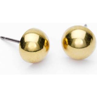 Blomdahl Golden Titanium Tiffany Precious, CZ White 6 mm