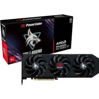 PowerColor Radeon RX 9060 XT Hellhound OC - 8GB GDDR6 RAM - Grafikkort