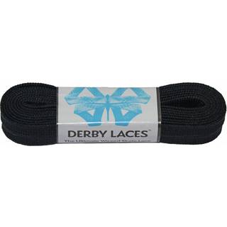 Derby snor sig solid sort - flad 10 mm bred til st?vler sk?jter rulle derby og hockey sk?jter (108 tommer / 274 cm)