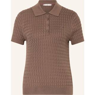 Cable Knit Polo Short Sleeve Jumper