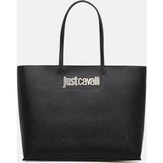 Just Cavalli Metal Lettering Style 7 Shopper taske sort