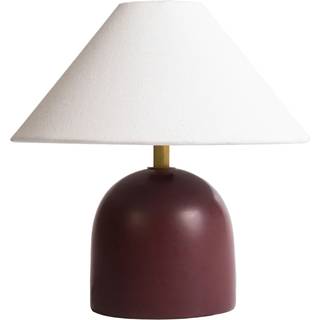 Decotique Flora Bordlampe 25 Cm Bourgogne - Bordlamper Keramik Burgundy - 1209443