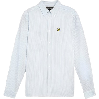 Lyle And Scott Oxford Long Sleeve Shirt Blue