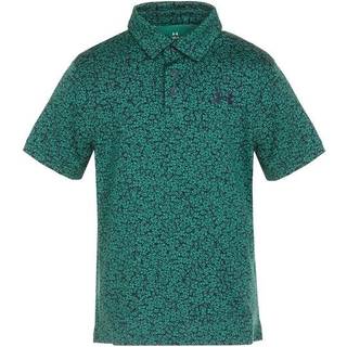 Under Armour Playoff Printed Boys' Polo Team Kelly Green / Midnight Navy / Midnight Navy YLG (149 - 160 cm)