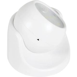 Batteridreven LED projektør m/sensor - 110 lumen - Hvid
