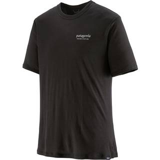 Patagonia Cap Cool Merino Graphic Shirt Merino-shirt Herrer størrelse XS farve sort
