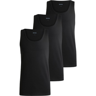BOSS 3pak tanktops/undertrøjer i sort, hvid & grå til herre.