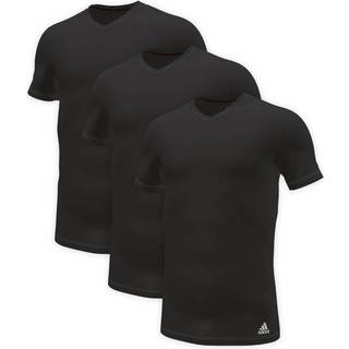 adidas 3-pak Active Flex Cotton V-Neck T-Shirt - Black - XX-Large