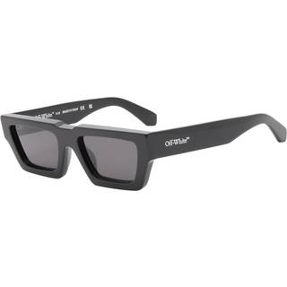Off-White Unisex OERI129 Manchester 1007 black Solbriller Acetat Sort Grå Firkantet Normal